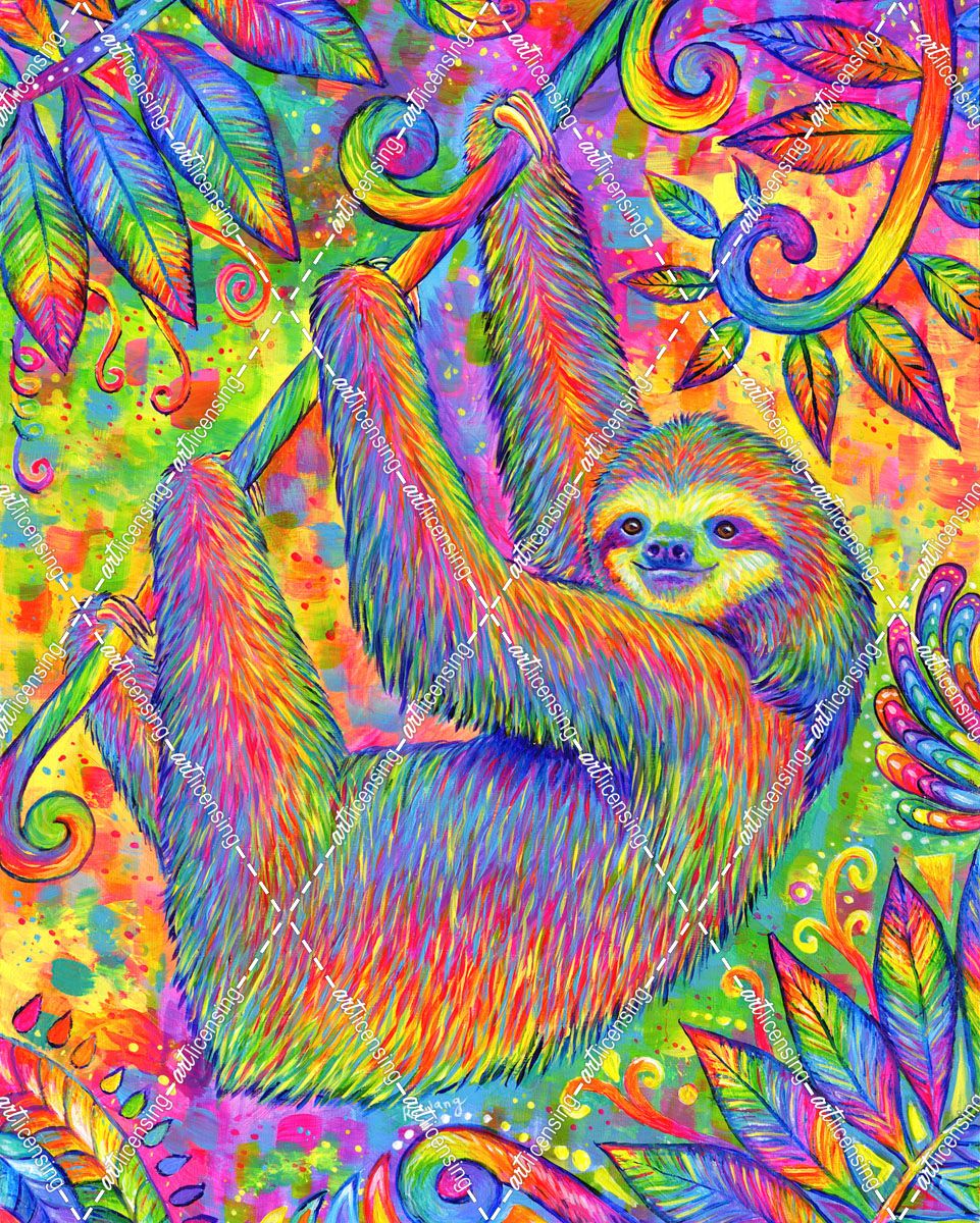 Hanging Around Psychedelic Sloth