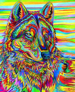 Psychedelic Wolf