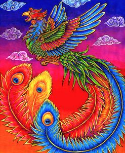 Fenghuang Chinese Phoenix Rainbow Bird