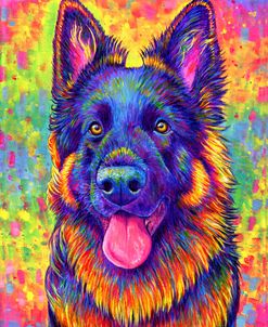 Psychedelic German Shepherd