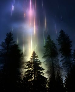 Forest Light Pillars