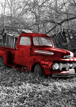 Old Red Truck