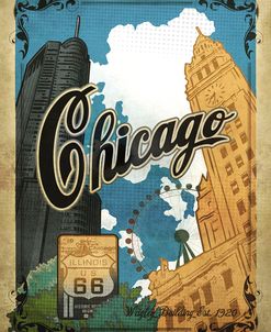 Vintage Chicago Poster