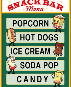 D100196 Snack Bar Menu