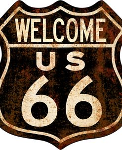 Route 66 Distressed Welcome