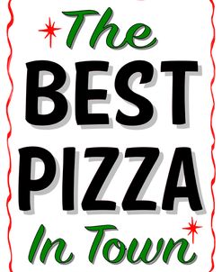 D100825 Best Pizza Wavy Border