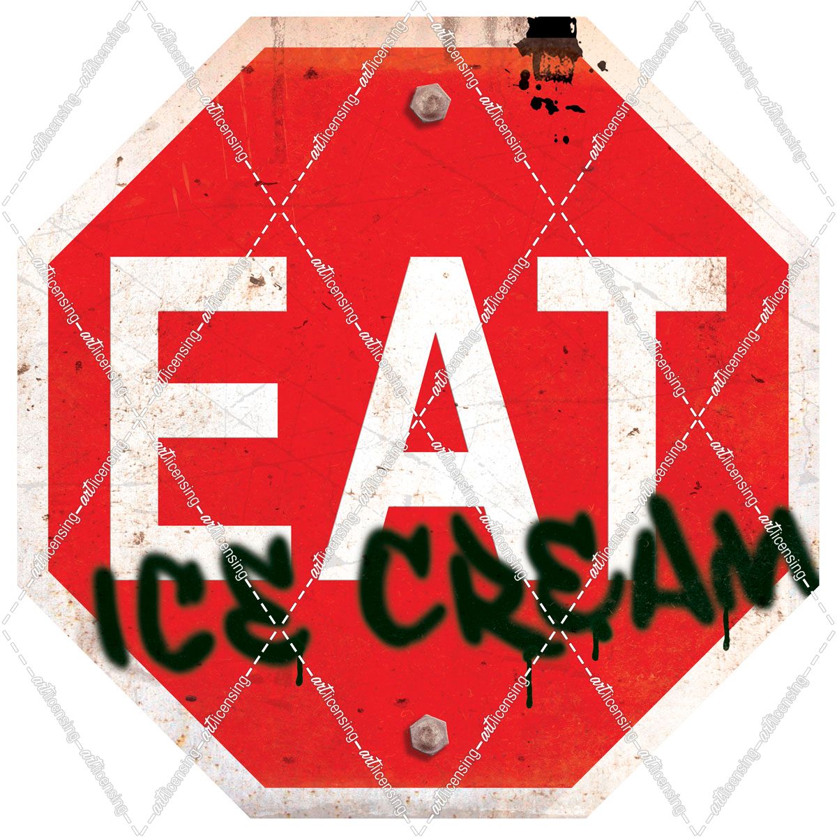 D104111 Eat Stop Ice Cream