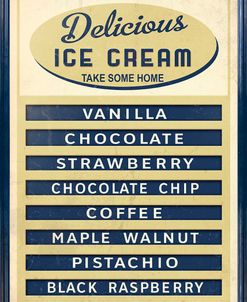 D104593 Ice Cream Board -Navy Cream