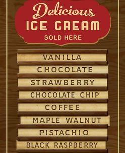 D104595 Ice Cream Board -Wood