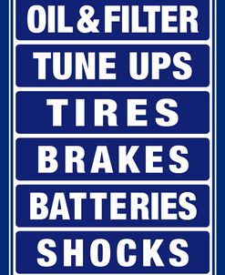 D100230 – Auto Shop Boards Blue and White