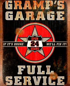 D100750 – Gramps Garage Rusted Vertical