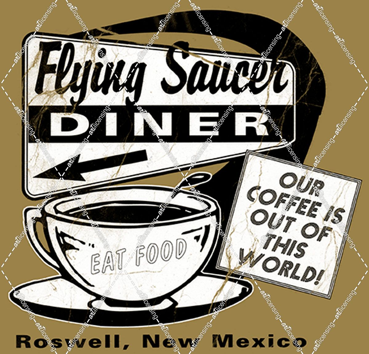 D104600 Flying Saucer Diner