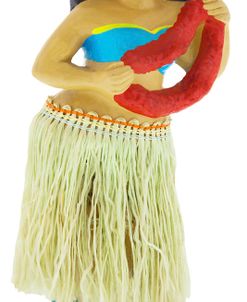 D100856 Hula Girl Offering Red Lei