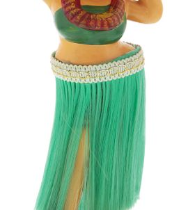 D100857 Hula Hands Back Shaggy Green Skirt