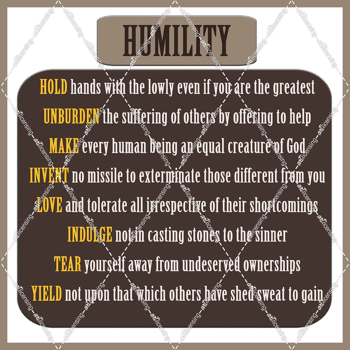 Humility Word Art