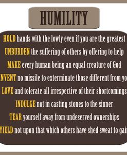 Humility Word Art