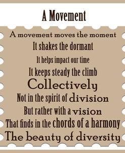 Movement Word Art