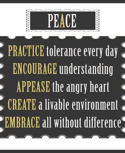 Peace Word Art