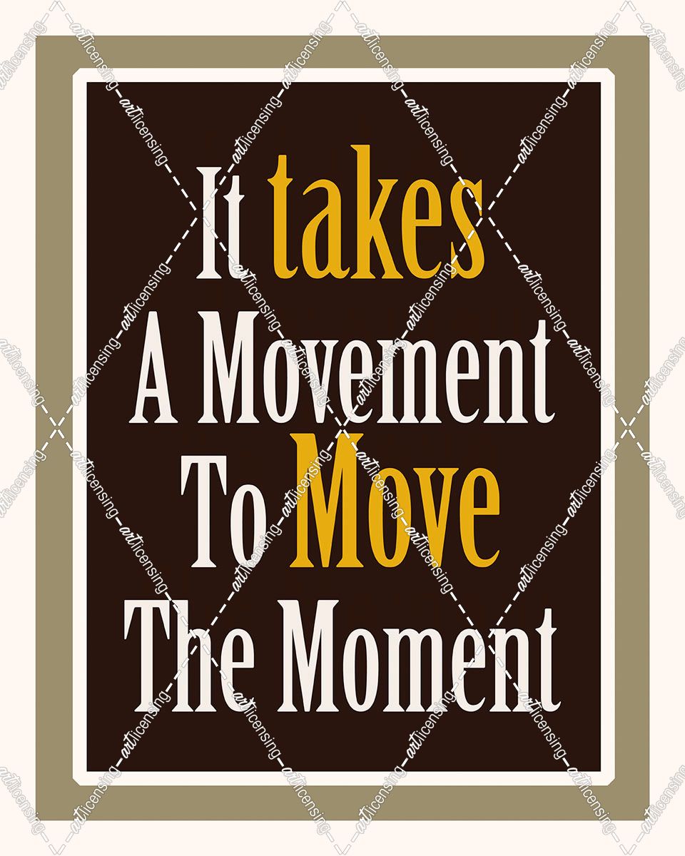 Move The Moment Word Art