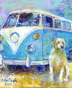 Travel Bus and Dog