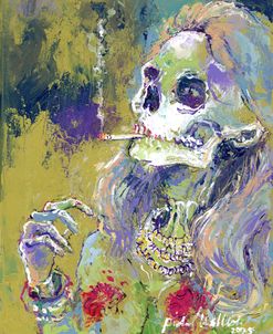 Skeleton With A Smoke