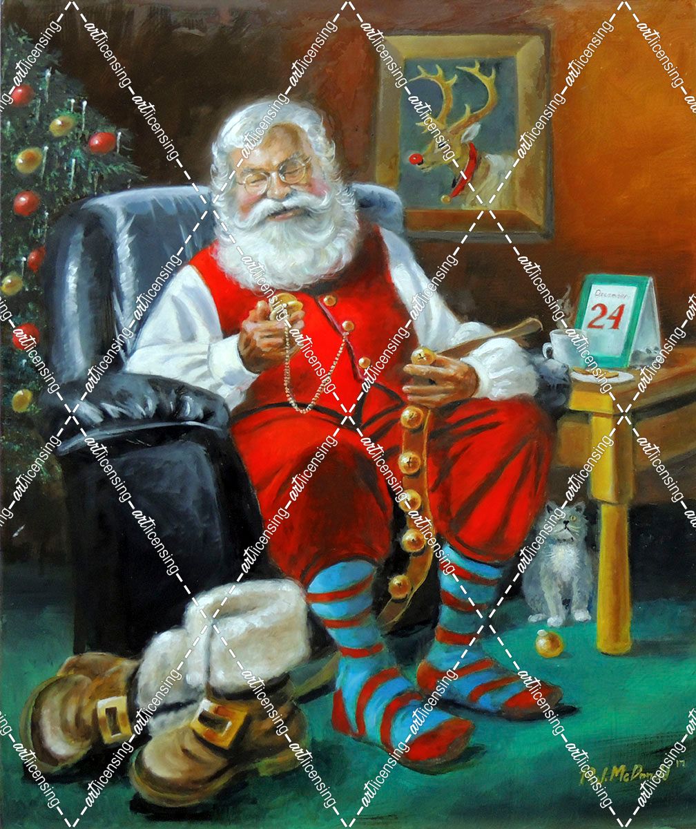 Santa In Chair