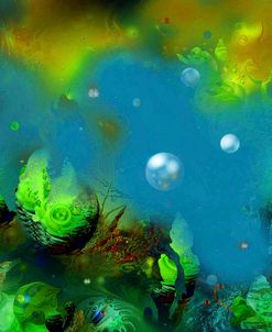 Underwater Green White Perle.