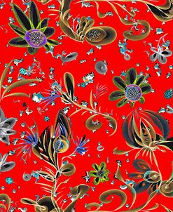 Pattern Seamlees Tangerin Dream Floral