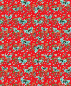 Floral Grass, Butterflies