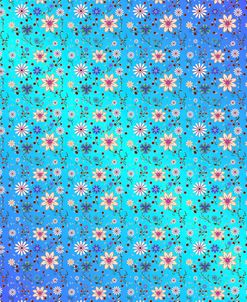 Pattern Floral – Aqua-Blue-D