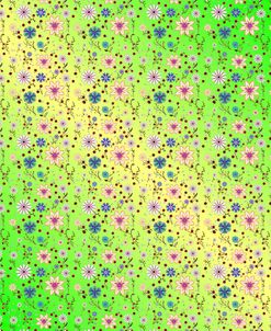 Pattern Floral Green -Yellow-43-C