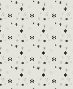 Winter Holiday, Snowflakes Black-White-3