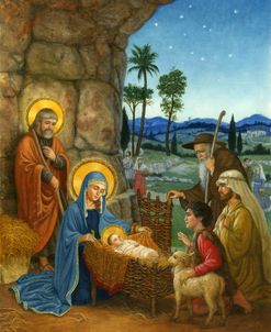 Shepherds At The Manger