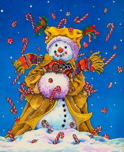 Candy Cane Snowman