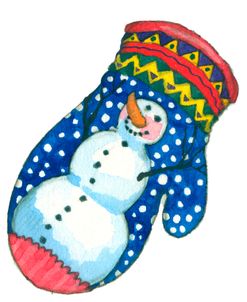 Snowman Mitten