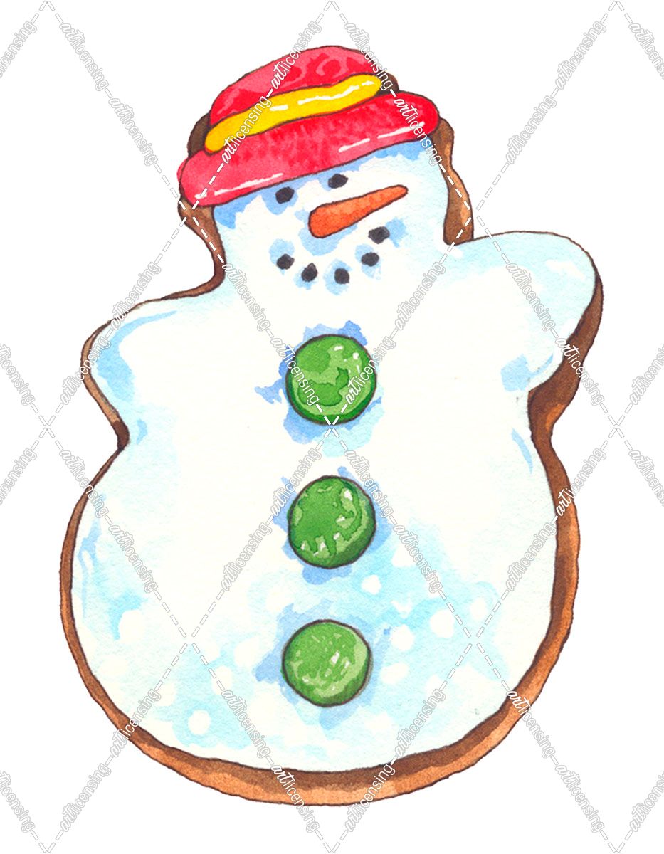 Snowman Cookie 3