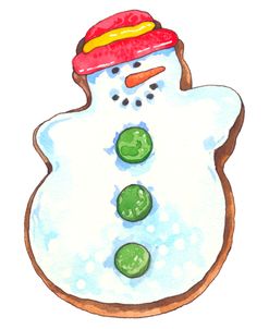 Snowman Cookie 3