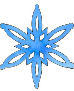 Blue Snowflake 3