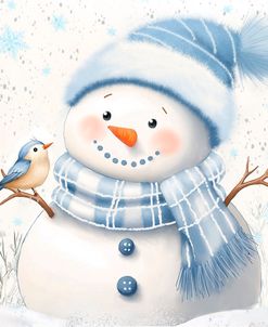 Snowman in Blue