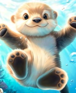 Underwater Otter