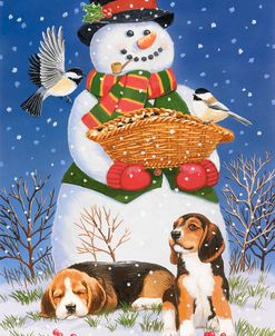 Snowman, Birds and Beagles