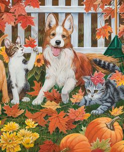 Puppies and Kittens – Autumn Theme