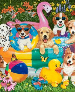 There’s Pups in Our Wading Pool