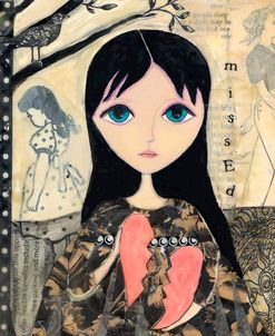 Big Eyed Girl Broken Heart