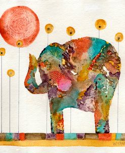 Elephant In Sunflower Field
