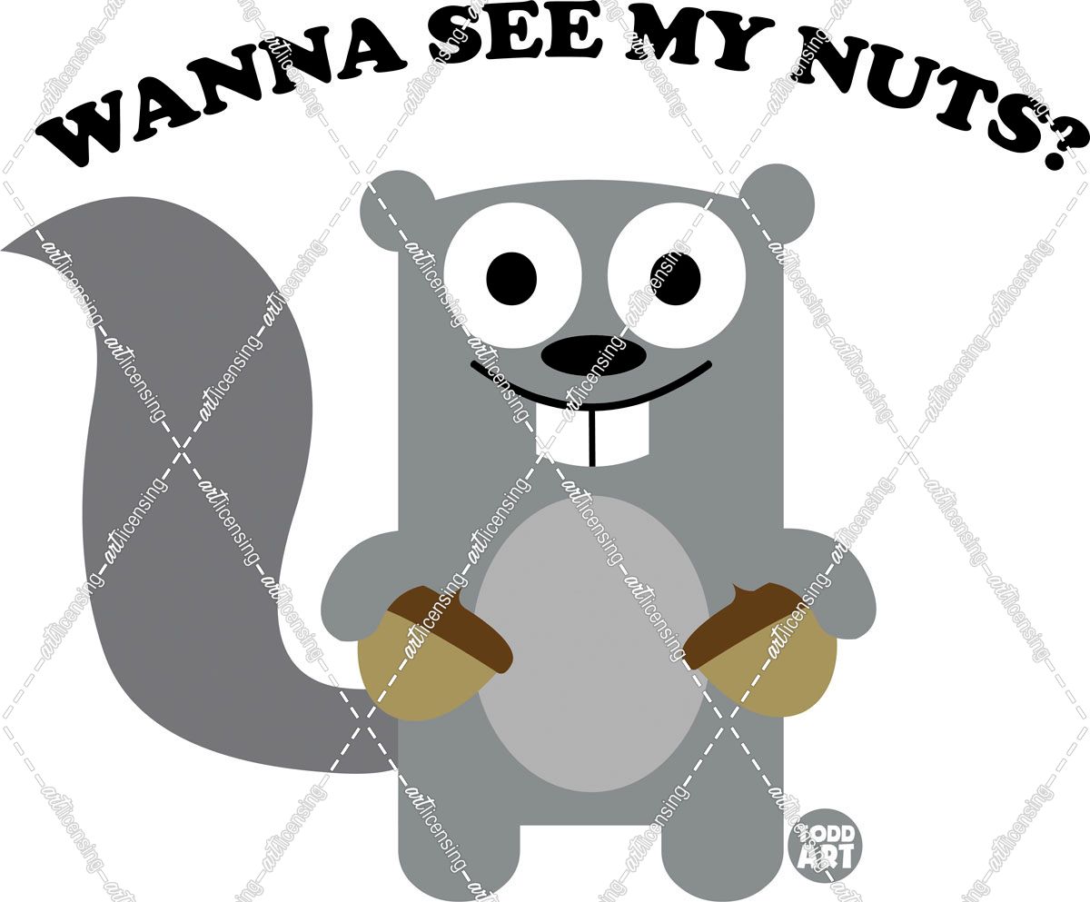 Wanna See My Nuts Squirrel
