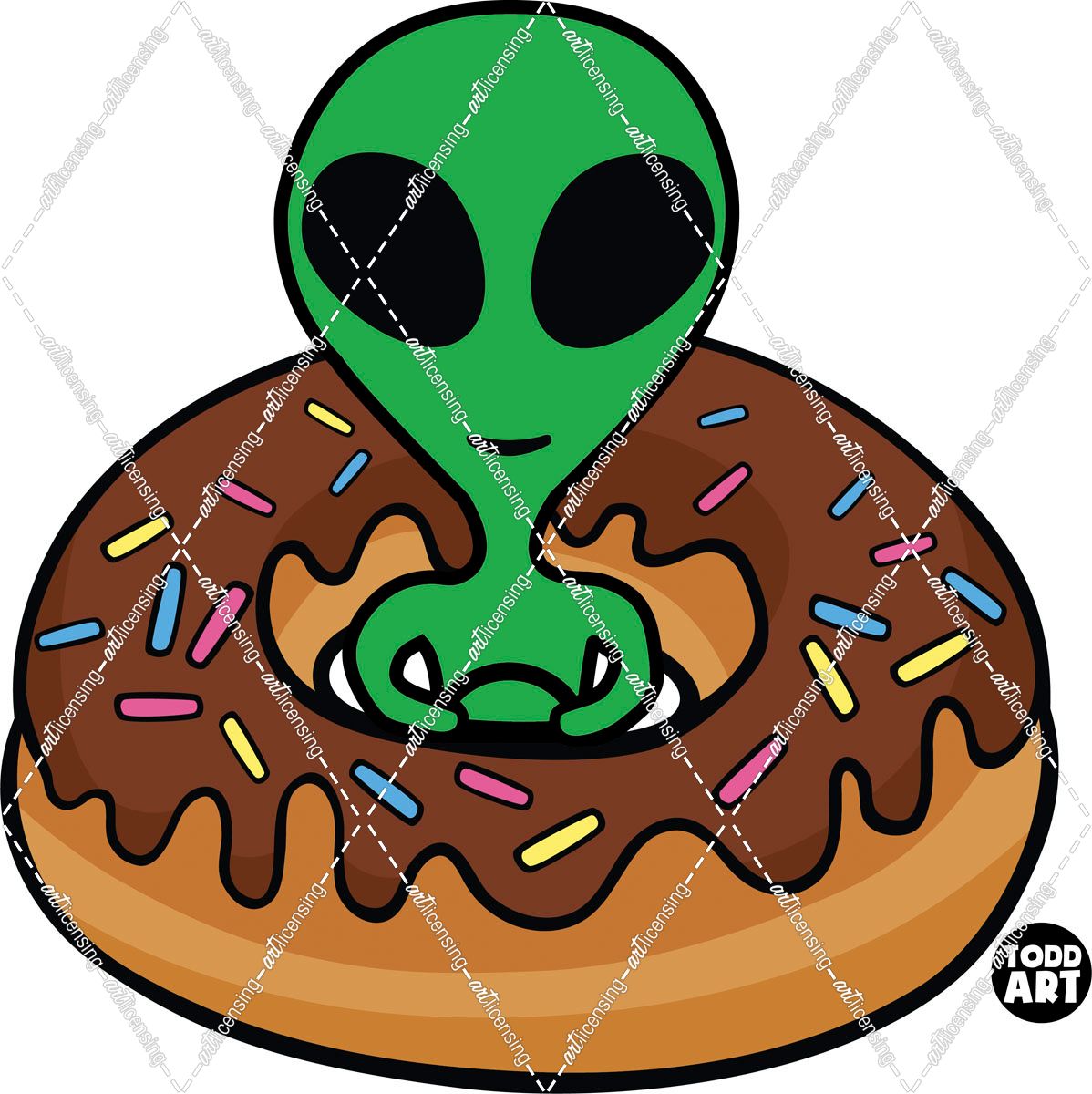 Alien Donut Spaceship