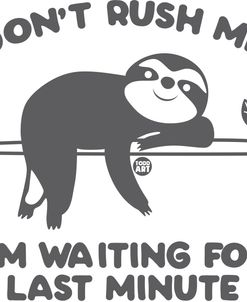 Don’t Rush Me Waiting Last Minute Sloth