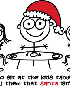 Sit At Kids Table Santa