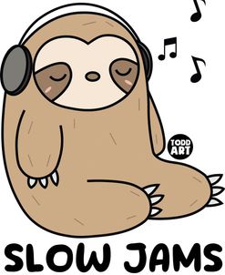 Slow Jams Headphones Sloth